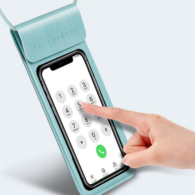 Husă impermeabilă pentru husă pentru telefon cu ecran tactil pentru telefon mobil Husă uscată de scufundări cu curea pentru gât pentru iPhone Xiaomi Samsung Meizu