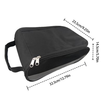 Hordozható golfcipőtáska Oxford textilcipő hordtáskák lélegző könnyű golf kézitáska porálló futball teniszcipő táska