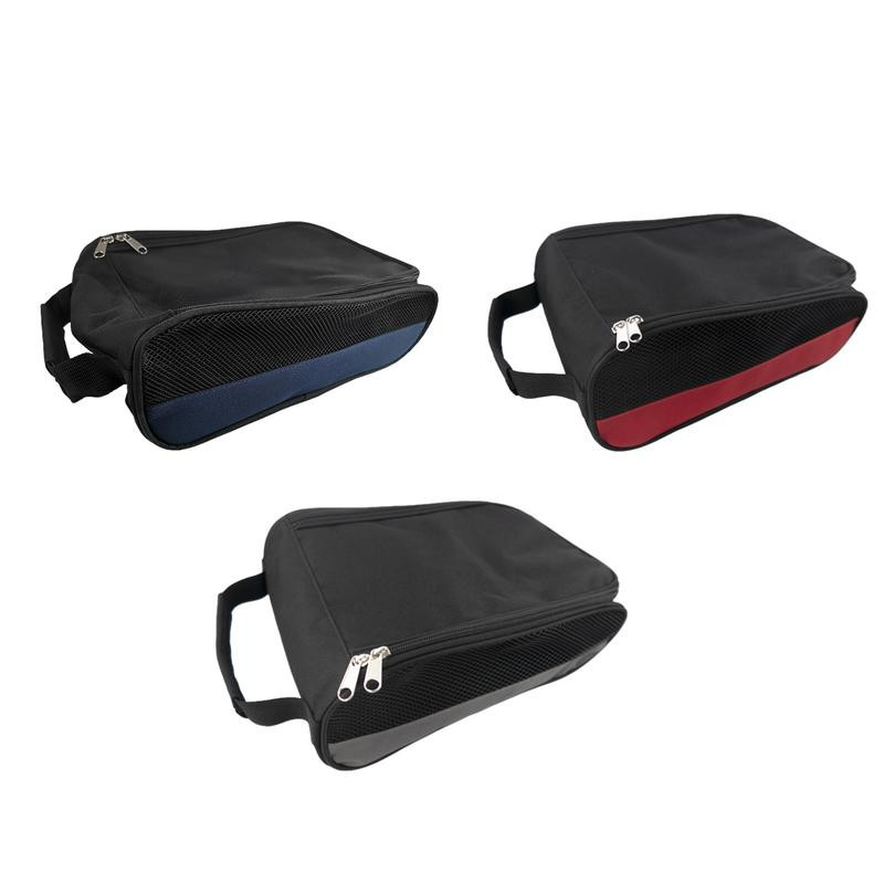 Hordozható golfcipőtáska Oxford textilcipő hordtáskák lélegző könnyű golf kézitáska porálló futball teniszcipő táska