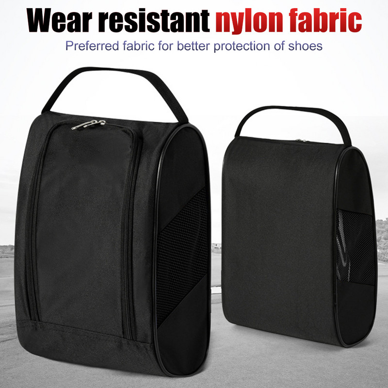 Geantă de mână pentru pantofi de golf ușoară unisex, husă portabilă pentru minge de golf, geantă respirabilă pentru pantofi de mână, pentru sporturi de golf în aer liber