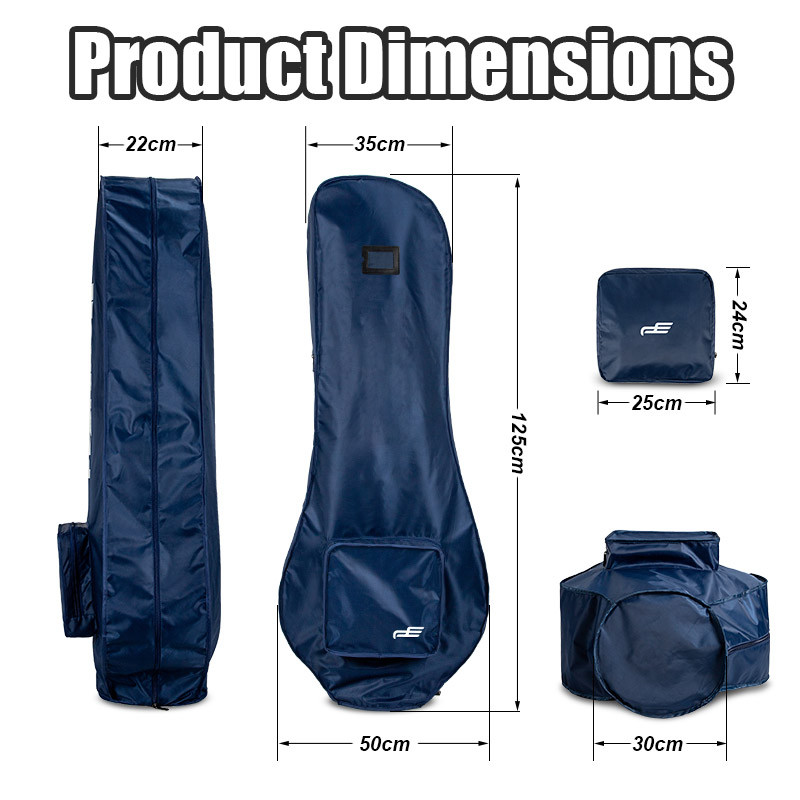 PlayEagle Golf Zaštitna torbica s patentnim zatvaračem Vodootporna 300 D PVC Navlaka za torbu za golf kolica Golf torba Navlake za kišu Otporne na prašinu YP003