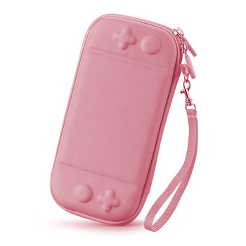 Супер тънка ръчна чанта за Nintendo Switch Lite Bag Преносим водоустойчив защитен калъф Чист цвят Найлонова чанта за съхранение с копчета