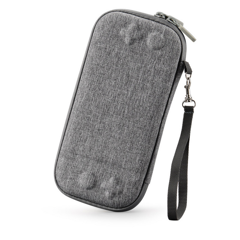 Īpaši plāna rokassomiņa priekš Nintendo Switch Lite Bag Pārnēsājams ūdensnecaurlaidīgs aizsardzības futrālis Tīras krāsas neilona trieciena pogas uzglabāšanas soma