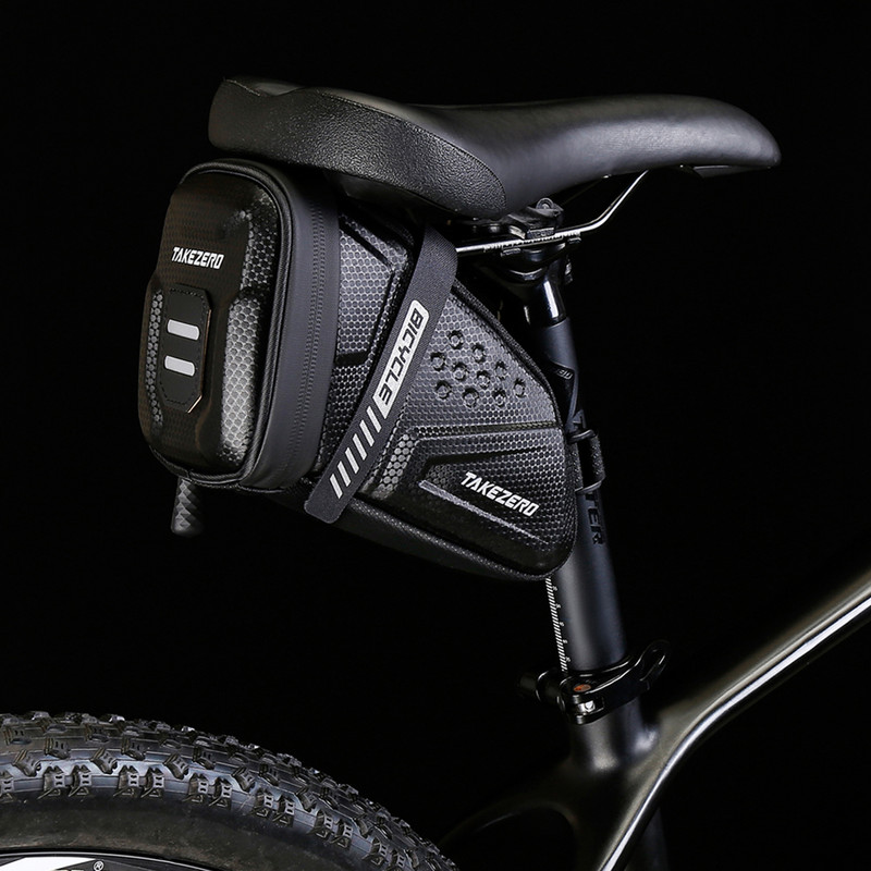 Velosipēdu sēdekļu soma Ūdensnecaurlaidīga kalnu velosipēda sēdekļu glabāšana sēdekļa aizmugurējais instrumentu maisiņš, sēdeklis āra riteņbraukšanas MTB piederumi