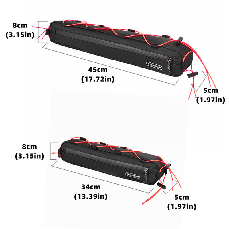 Ūdensizturīgs velosipēda trīsstūra soma Lielas ietilpības velosipēda rāmja soma Velosipēda zem caurules somas velosipēda piederumu futrālis