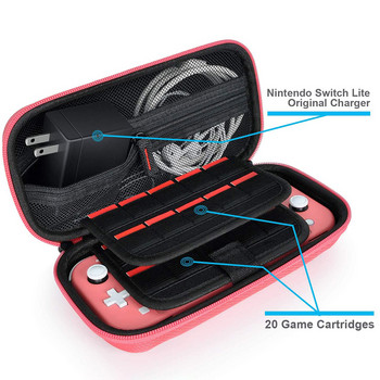 Чанта за съхранение на чанта за конзола Switch Lite Найлонова твърда EVA защитна чанта за игрова конзола Прахоустойчива за Switch Lite Защита при пътуване