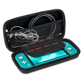 Преносим NS Mini твърд EVA калъф за носене Удароустойчив PU капак Чанта за съхранение Съвместим Nintnedo Switch Lite Игрална конзола Аксесоари