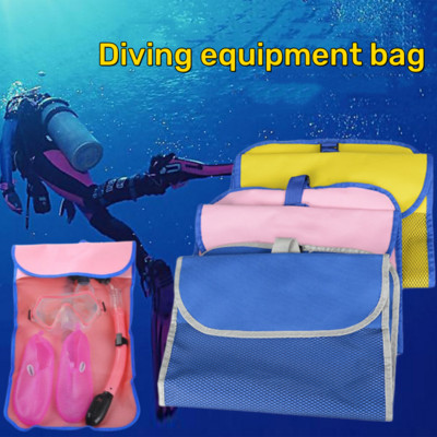 Tasuta sukeldumisvarustuse kott Sukeldumisprillid Uimed Hingamistorud Säilitusvõrkkott Reguleeritav õlarihm snorgeldamiseks ujumiseks