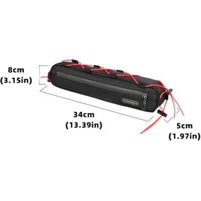 Priekšējā cauruļu rāmja soma Ūdensizturīgs velosipēda maisiņš Tālruņa maciņš Lielas ietilpības velosipēda rāmja somas Velosipēda nodalījums Melns riteņbraukšanas piederumi