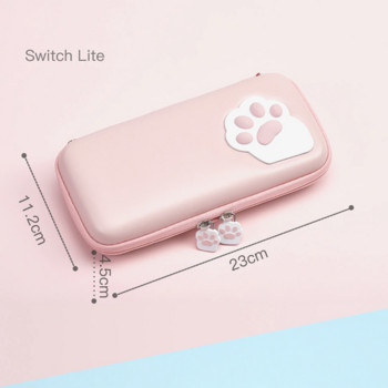 Калъф за пренасяне на сладка котка за Nintendo Switch Защитен калъф Калъф Чанта за съхранение за Switch OLED Пътна преносима торбичка Аксесоари