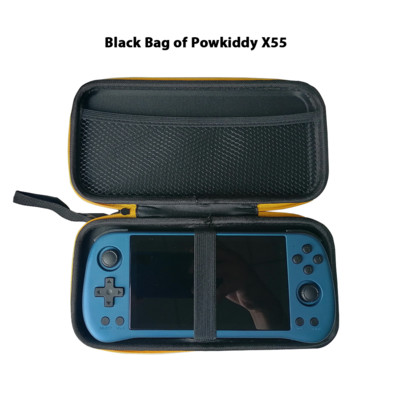 Μαύρη τσάντα Powkiddy X55 5,5 ιντσών Retro Handheld κονσόλα παιχνιδιών Αδιάβροχη τσάντα μεταφοράς Μίνι φορητή θήκη κονσόλας βιντεοπαιχνιδιών