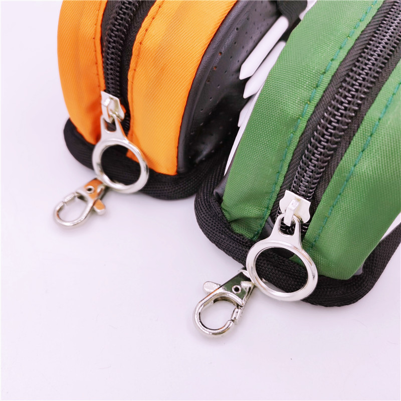 ÚJ kis golflabda táska mini golf táskák pólóval, cipzárral PU bőr kis zsebes unisex 2 színben