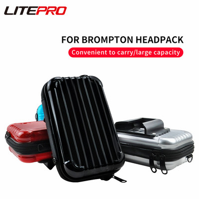 Litepro Portable Headstock Pig Nose Bag Водоустойчив мини куфар за съхранение за велосипед Brompton