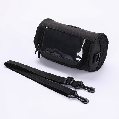 Regulējama ūdensnecaurlaidīga velosipēda stūres soma ar caurspīdīgu maisiņu skārienekrānu, lielas ietilpības priekšējā rāmja caurules soma MTB