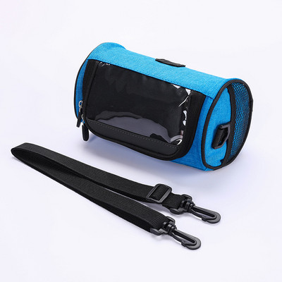 Regulējama ūdensnecaurlaidīga velosipēda stūres soma ar caurspīdīgu maisiņu skārienekrānu, lielas ietilpības priekšējā rāmja caurules soma MTB