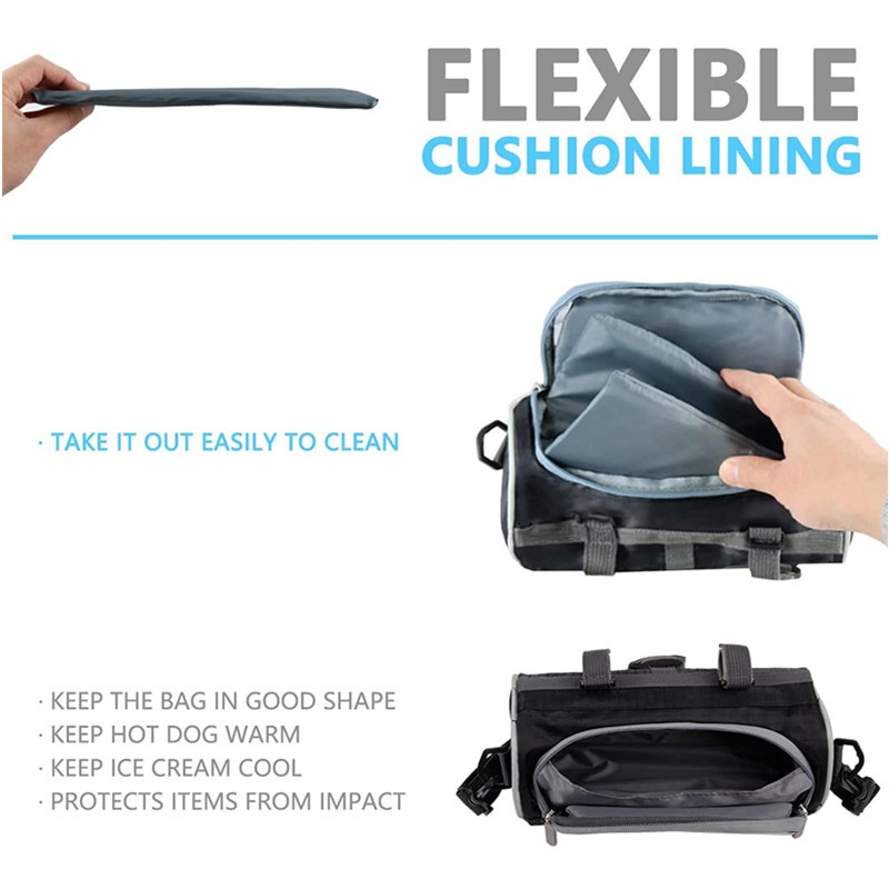 Regulējama ūdensnecaurlaidīga velosipēda stūres soma ar caurspīdīgu maisiņu skārienekrānu, lielas ietilpības priekšējā rāmja caurules soma MTB