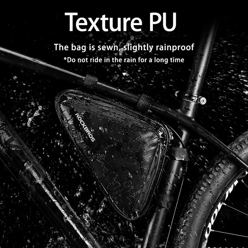 ROCKBROS velosipēda soma Īpaši viegla cauruļu velosipēdu uzglabāšanas soma, trīsstūrveida sēdekļu rāmja maisiņš riteņbraukšanai āra sporta velosipēdu piederumi