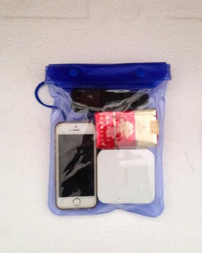 Geantă uscată pentru telefon mobil, cu trei ori, cu ecran tactil de protecție cu mai multe straturi. Geantă inteligentă rezistentă la praf