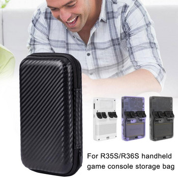 Черна чанта за съхранение за игрова конзола R35S за R36S Калъф Защитен калъф Пътна чанта с голям капацитет Дамска чанта Прахоустойчива