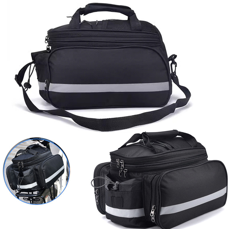 Genți pentru bicicletă Geantă pentru ciclism cu coadă pentru bicicletă de munte Geanta pentru tub pentru scaunul din spate Husă Suport pentru cadru Accesorii pentru biciclete Genți pentru transportul de marfă