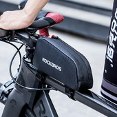 1L ROCKBROS velosipēda soma priekšējā šķērssijas soma kalnu velosipēdiem, braucienu izjādes aprīkojums Lielas ietilpības īpaši viegla velosipēda soma