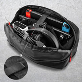 Spēļu konsoles aizsargsoma 900D Oxford Cloth Crossbody rokassomiņa Divkāršs rāvējslēdzējs Lielas ietilpības skrāpējumizturīgs tvaika klāja slēdzim