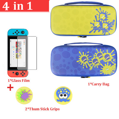 4 in 1 NS Switch cietā apvalka pārnēsāšanas soma maisiņš ar 10 spēļu karšu turētājiem Nintendo Switch Old spēļu konsoles piederumiem