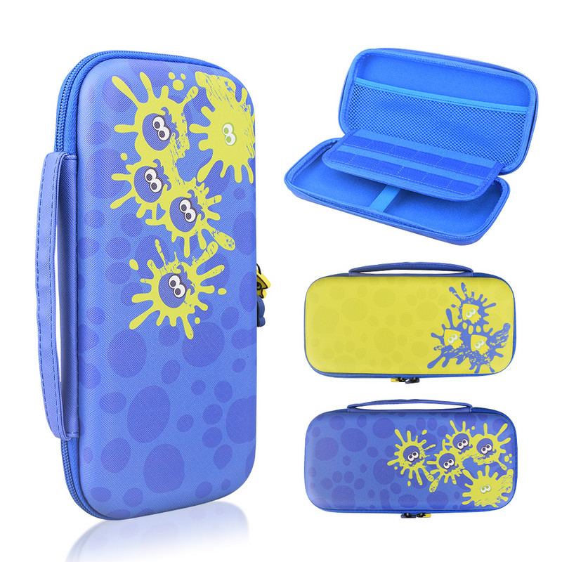 4 in 1 NS Switch cietā apvalka pārnēsāšanas soma maisiņš ar 10 spēļu karšu turētājiem Nintendo Switch Old spēļu konsoles piederumiem