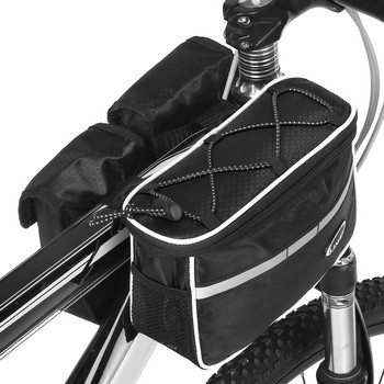 Lixada Cycling Bike Top Tube Bag με κάλυμμα βροχής Αδιάβροχο ποδήλατο βουνού μπροστινό πλαίσιο Pannier Bag Pack Τσάντα ποδηλάτου