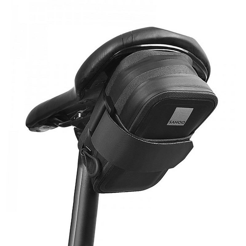 Geantă de șa pentru bicicletă, impermeabilă pentru bicicletă, coadă de ciclism, geantă pentru stâlp de scaun din spate, de capacitate mare pentru MTB, bicicletă de drum, geantă de depozitare pentru biciclete.