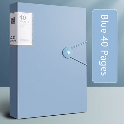 A4 failu mapes displeja grāmata 30/40/60 lapas Caurspīdīgs ieliktnis papīrs dokumentu organizatora soma Biroja skolas piederumi Kancelejas piederumi