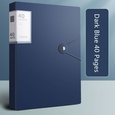 A4 failu mapes displeja grāmata 30/40/60 lapas Caurspīdīgs ieliktnis papīrs dokumentu organizatora soma Biroja skolas piederumi Kancelejas piederumi