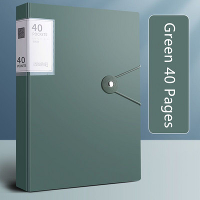 A4 failu mapes displeja grāmata 30/40/60 lapas Caurspīdīgs ieliktnis papīrs dokumentu organizatora soma Biroja skolas piederumi Kancelejas piederumi