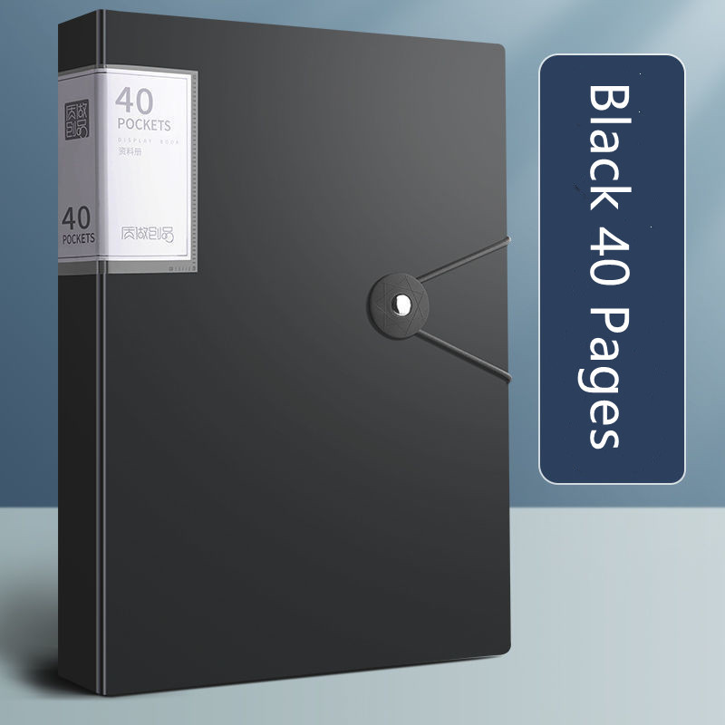 A4 failu mapes displeja grāmata 30/40/60 lapas Caurspīdīgs ieliktnis papīrs dokumentu organizatora soma Biroja skolas piederumi Kancelejas piederumi