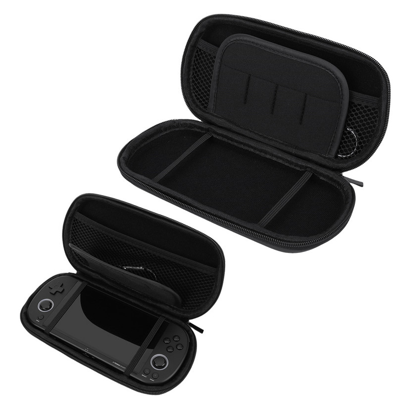 EVA aizsargvāciņš ar rūdīta stikla plēves cieto apvalku uzglabāšanas somu Trimui Smart Pro rokas spēļu konsoles somiņai