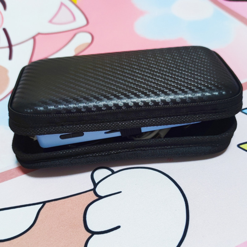 Melna uzglabāšanas soma R35S spēļu konsolei R36S korpusam Aizsargmaciņa Lielas ietilpības ceļojumu soma rokassomiņa Putekļu necaurlaidīga