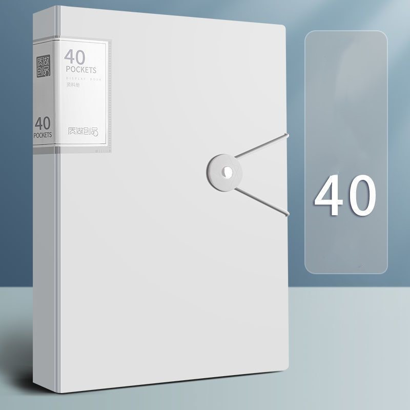 1 gab A4 failu maisiņš 40 lappušu budžeta iesiešanas failu mapes Lielas ietilpības dokumenti Buklets Studentu kancelejas preces Biroja galda organizators