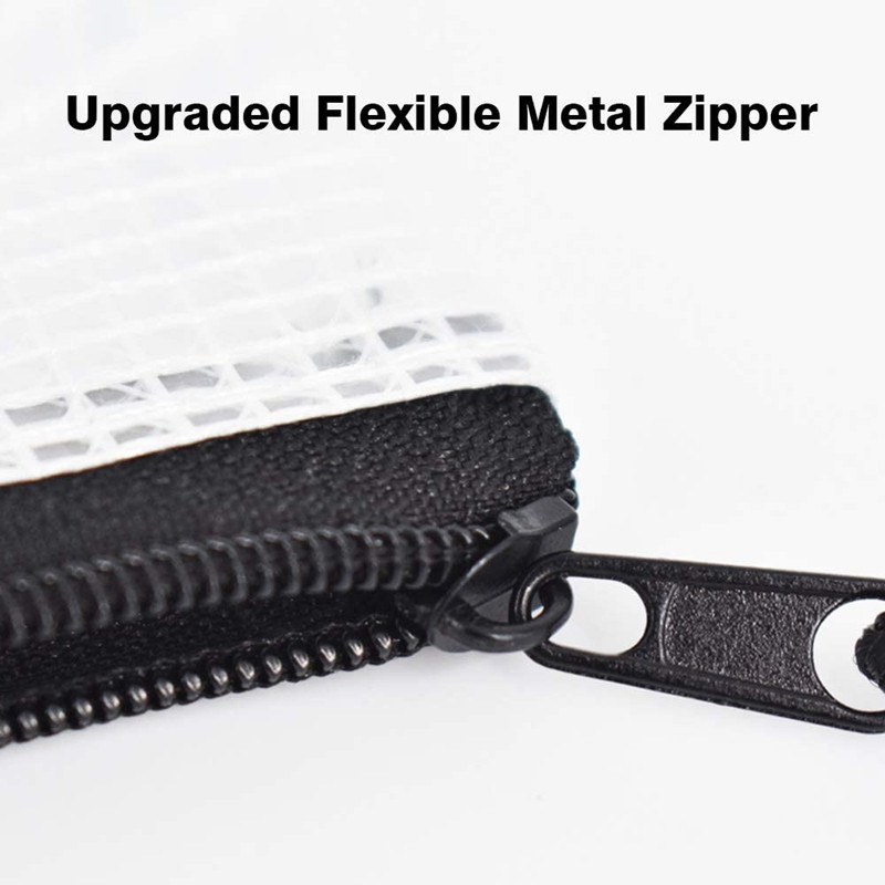 Paket od 18 A5 mrežaste torbice s patentnim zatvaračem, torbice s patentnim zatvaračem, torbe za pohranu društvenih igara za školski uredski pribor i putovanja