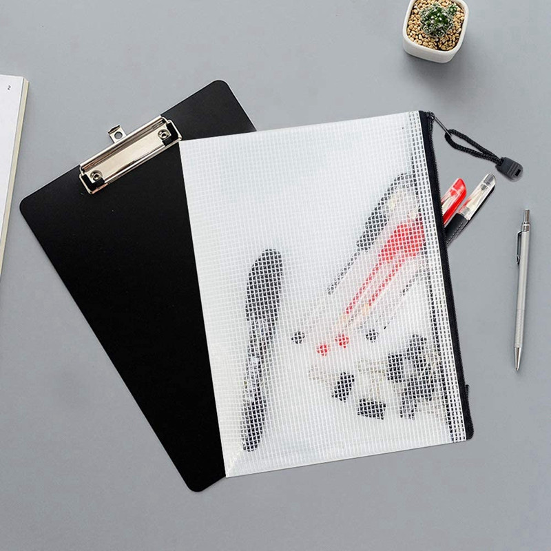 Paket od 18 A5 mrežaste torbice s patentnim zatvaračem, torbice s patentnim zatvaračem, torbe za pohranu društvenih igara za školski uredski pribor i putovanja