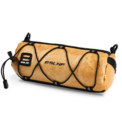 ESLNF velosipēda priekšējā cauruļu soma ūdensnecaurlaidīga glabāšanas rullīšu soma velosipēda stūres groza komplekts pārnēsājams lielas ietilpības riteņbraukšanas piederums