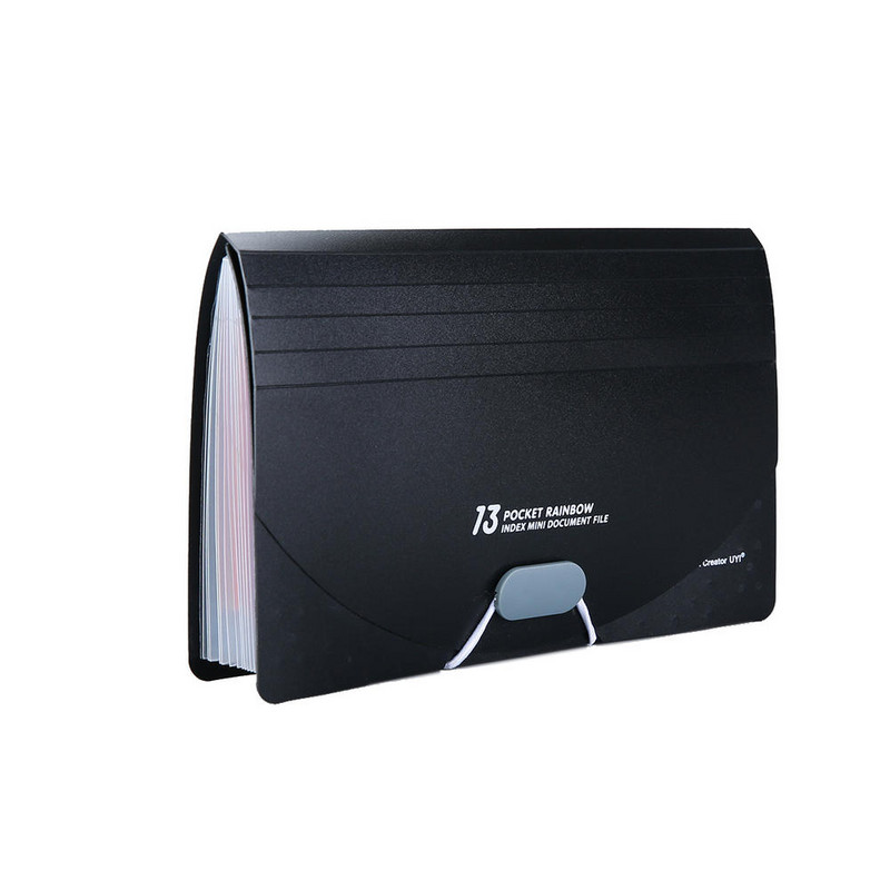13 zsebes, kibővülő irattartó fedővel Accordian papírmappa irattartó A6 méretű dokumentumszervező otthoni iskolához
