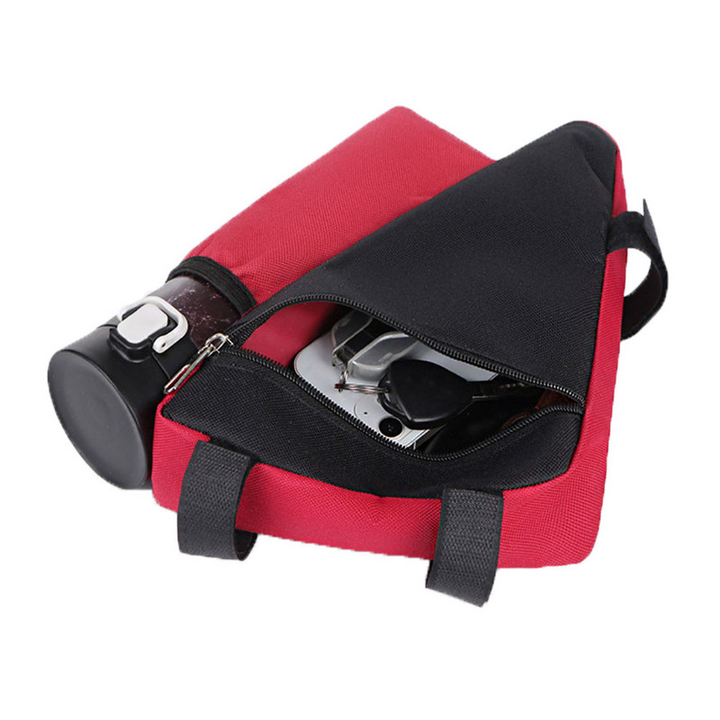 Geanta pentru cadru pentru biciclete Ghidon din tub din fata Genti pentru ciclism impermeabile cu suport pentru cadru pentru sticla de apa Accesorii pentru bicicleta