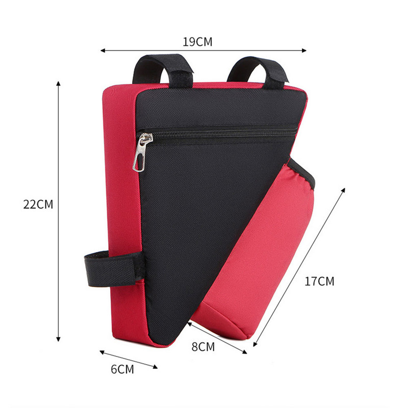 Geanta pentru cadru pentru biciclete Ghidon din tub din fata Genti pentru ciclism impermeabile cu suport pentru cadru pentru sticla de apa Accesorii pentru bicicleta