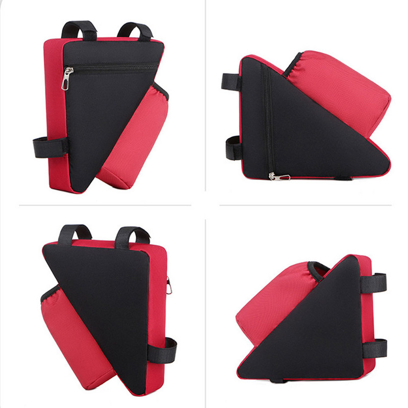 Geanta pentru cadru pentru biciclete Ghidon din tub din fata Genti pentru ciclism impermeabile cu suport pentru cadru pentru sticla de apa Accesorii pentru bicicleta