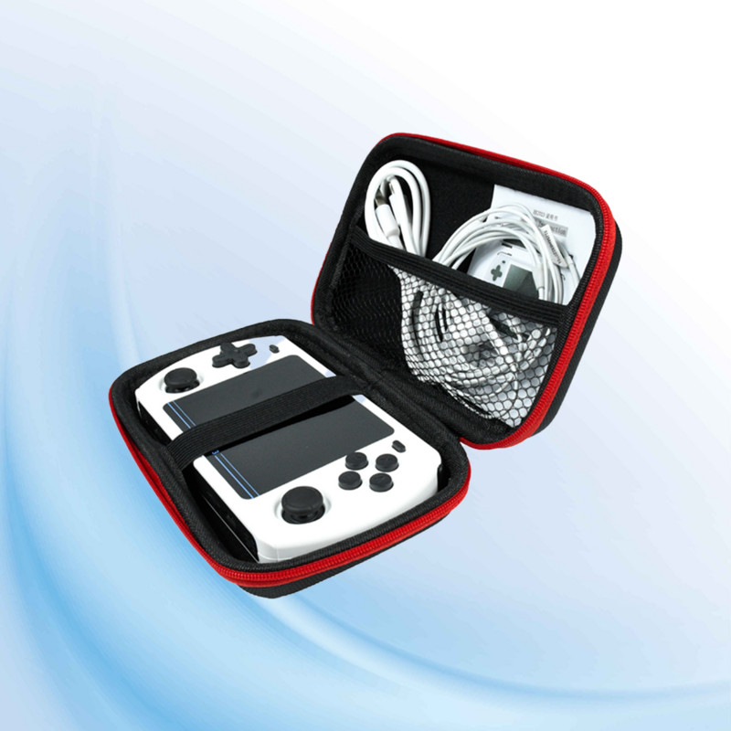 Melns Powkiddy RK2023 Retro rokas spēļu konsoles maisiņš Melns Powkiddy RGB30 futrālis