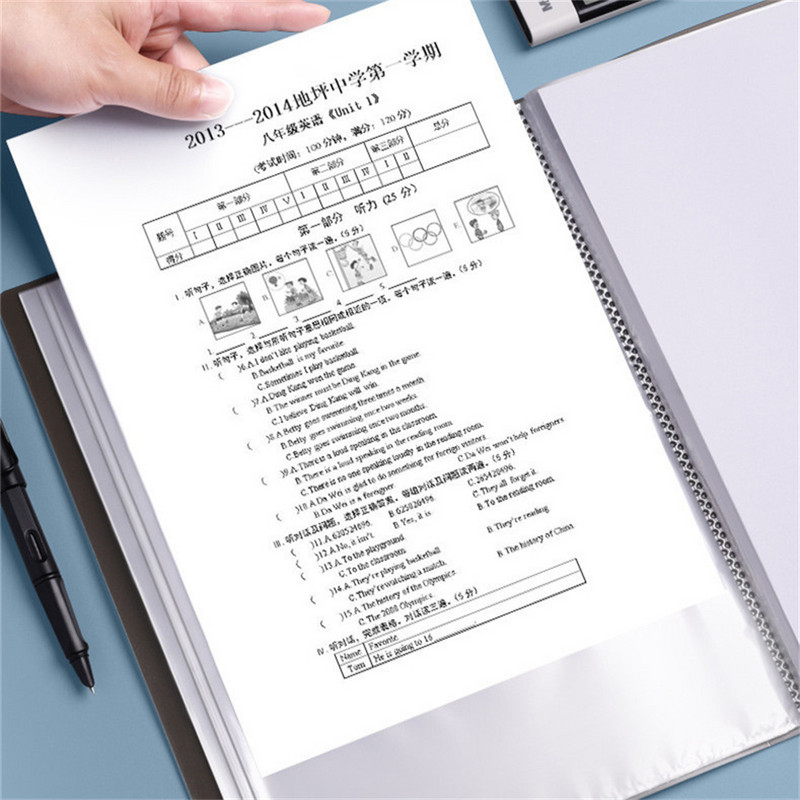A4 mapa Umetnite mapu s datotekama Informator 30 stranica papirnata torba za organizatore dokumenata Studentski uredski pribor Mapa s ugovorima