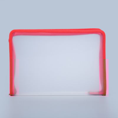 Geantă transparentă pentru documente A4 Papetarie Dosar de depozitare File Mesh Husă cu fermoar Dosare cu fermoar Materiale de birou pentru școală Papetarie