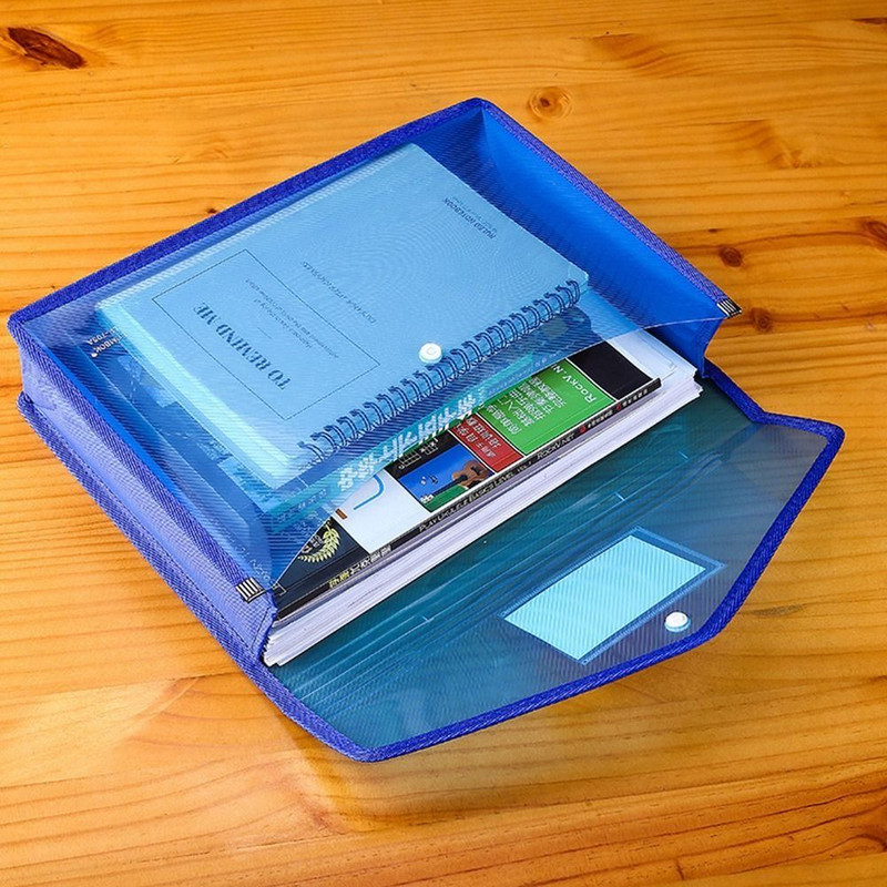 Lielas ietilpības PVC maisiņš Ūdensizturīgs dokumentu maisiņš A5 failu mapes Failu organizētāja aplokšņu mape