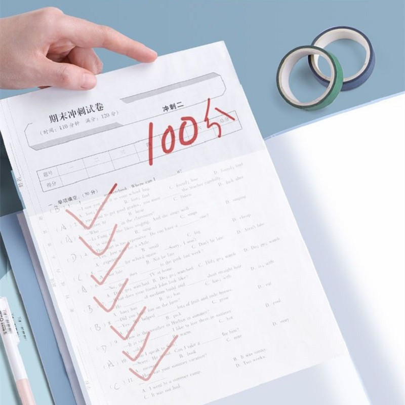 Mapa A4 datoteka 40 stranica Vodootporna torba za dokumente Pohranjivanje studentskog papira Knjižica s informacijama Uredski pribor Školski pribor