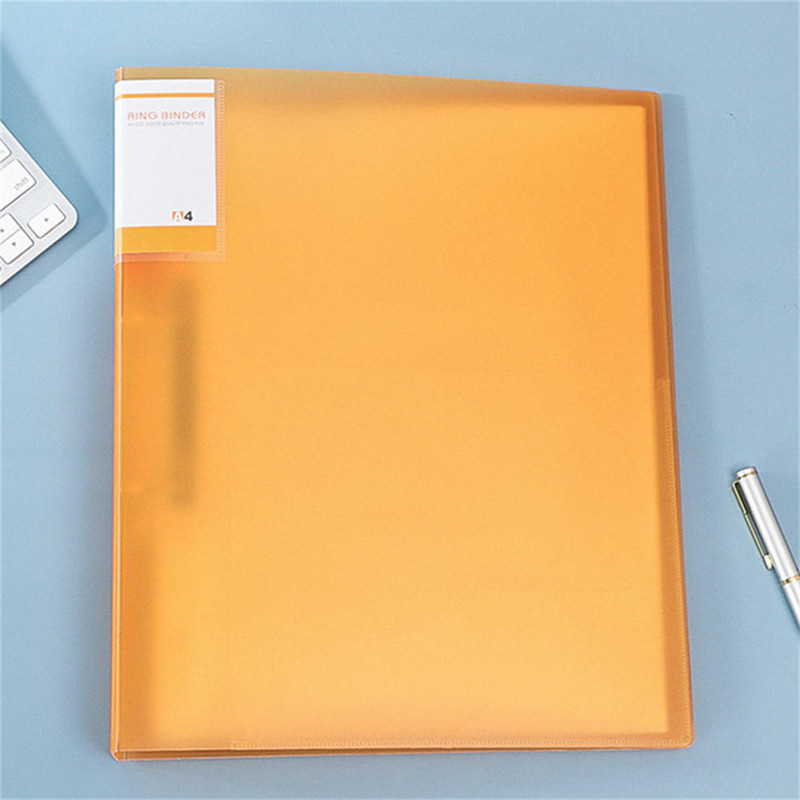 A4 läbipaistva failikausta kuva raamat 2 auguga köitja kaustad roosa sinine must veekindel dokumendikorraldaja rõngasköitja